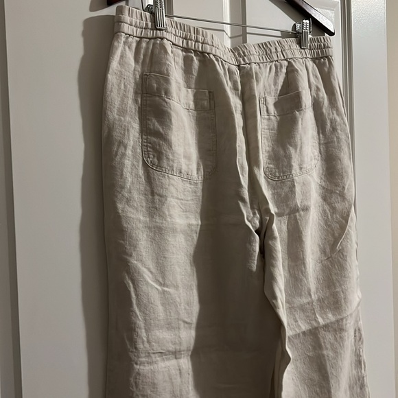 Sz 14 Talbots linen pants full length GUC - Picture 4 of 4